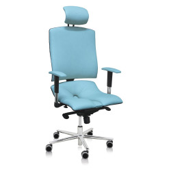 Ergonomická židle Ásana Architekt Ekokůže Light Blue 